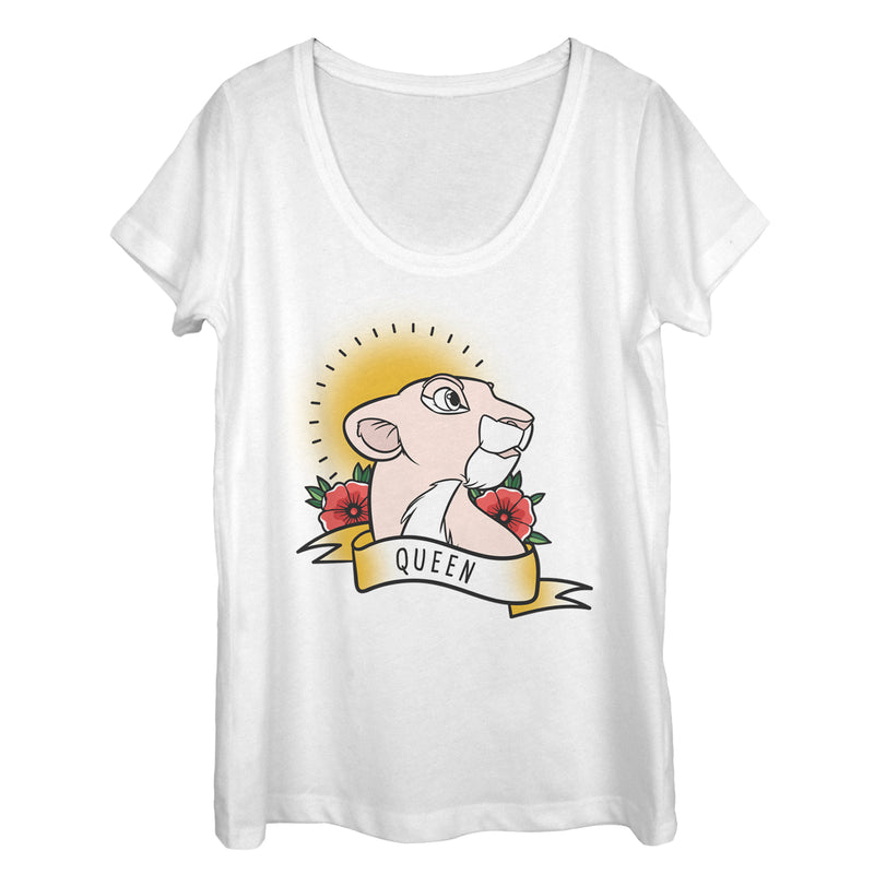 Women's Lion King Valentine Nala Queen Scoop Neck