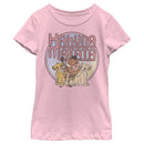 Girl's Lion King Distressed Best Friends Group Shot T-Shirt