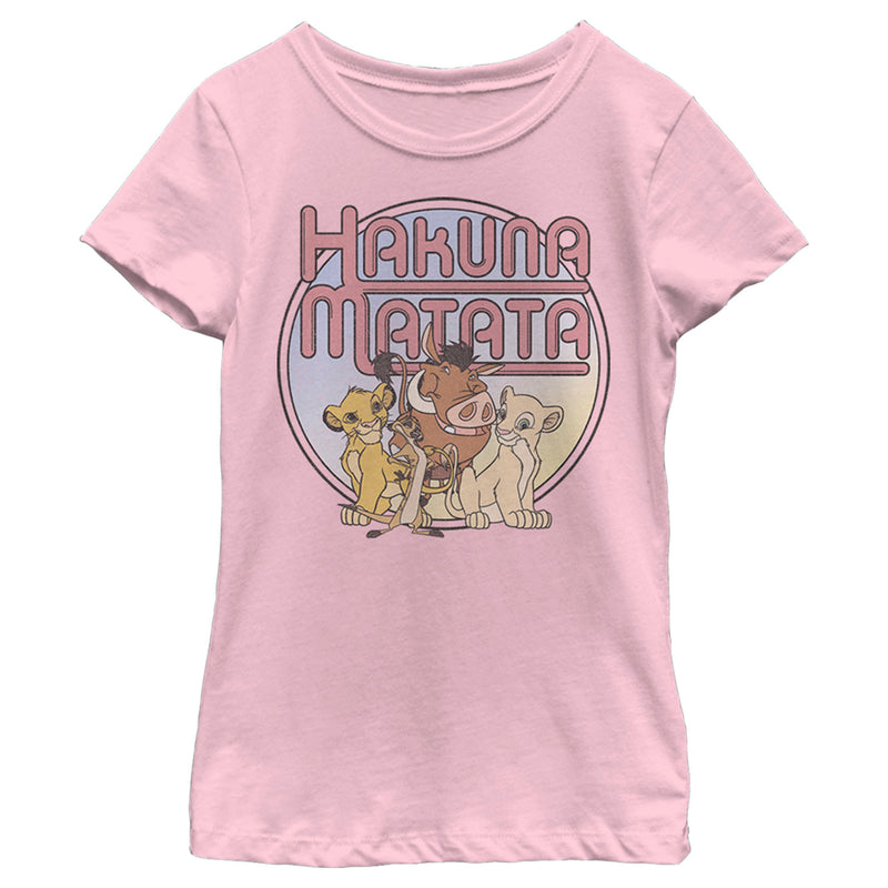 Girl's Lion King Distressed Best Friends Group Shot T-Shirt