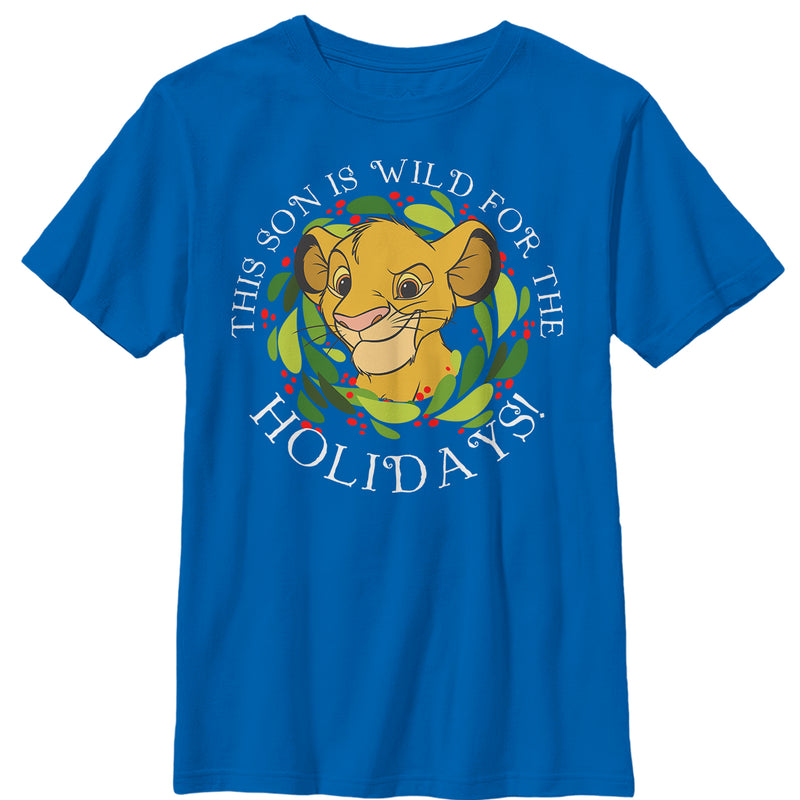 Boy's Lion King Son Wild for Holidays T-Shirt
