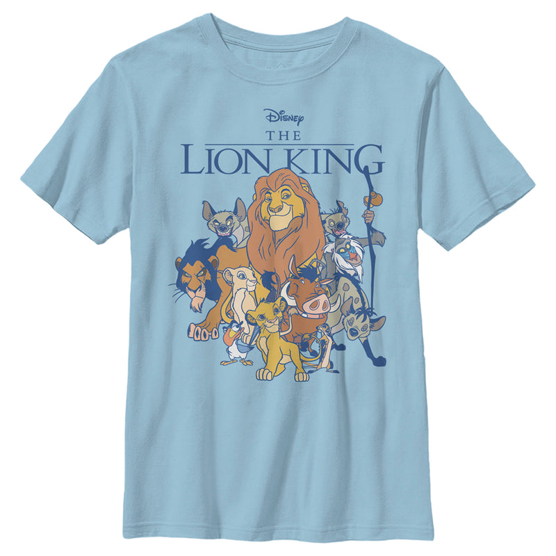 Boy's Lion King Character Group Shot T-Shirt