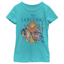 Girl's Lion King Character Group Shot T-Shirt