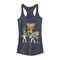 Junior's Toy Story Character Logo Party Racerback Tank Top