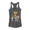 Junior's Toy Story Character Logo Party Racerback Tank Top