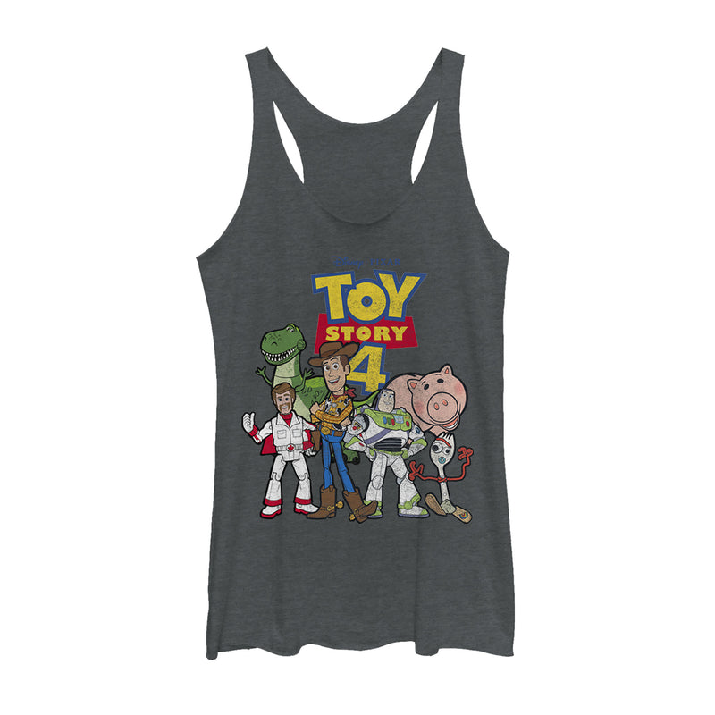 Women's Toy Story Character Logo Party Racerback Tank Top