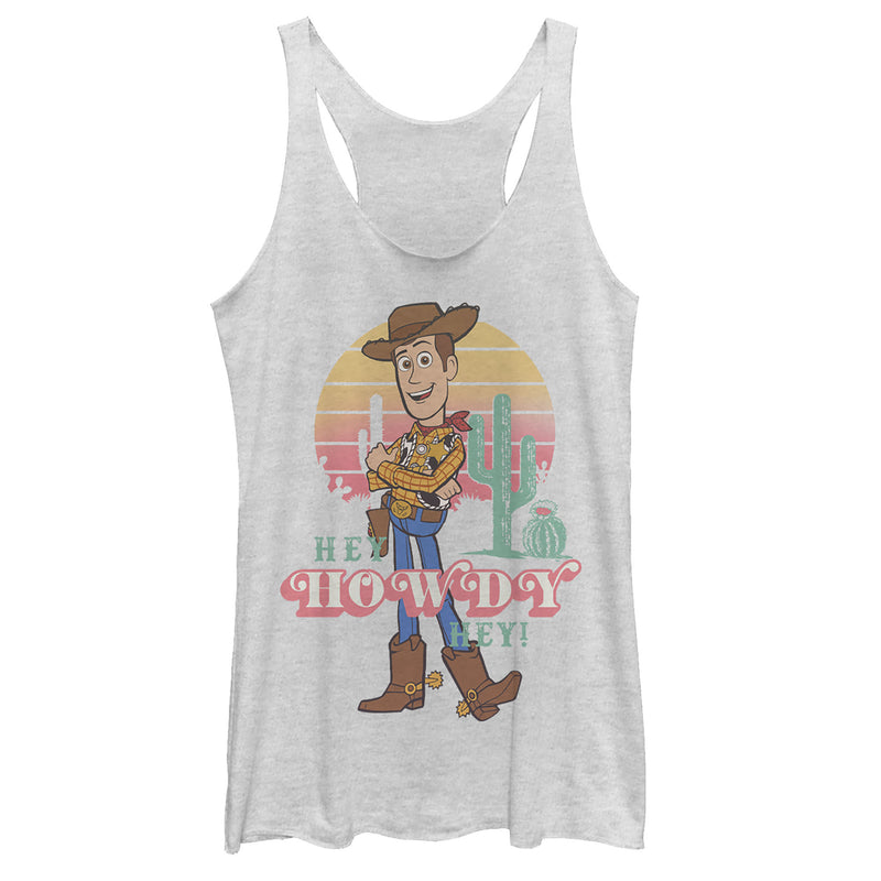 Women's Toy Story Hey Woody Racerback Tank Top