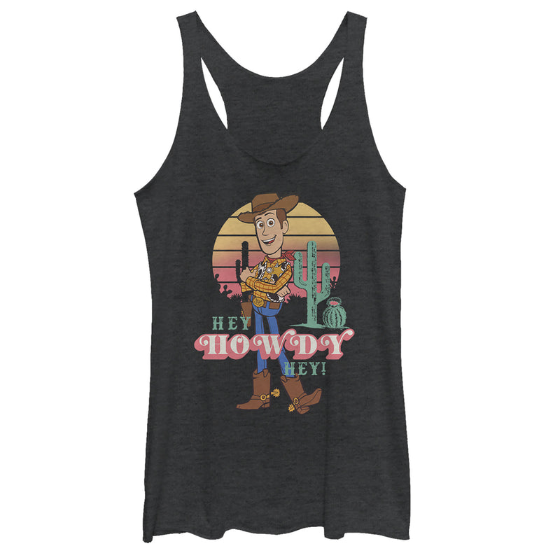 Women's Toy Story Hey Woody Racerback Tank Top