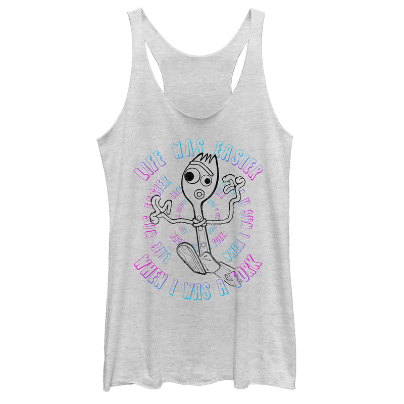 Women's Toy Story Forky Stay Weird Racerback Tank Top