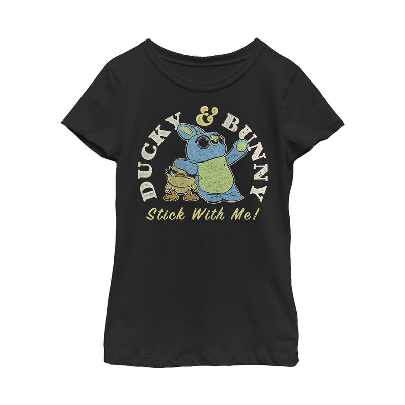 Girl's Toy Story Ducky & Bunny With It Motto T-Shirt