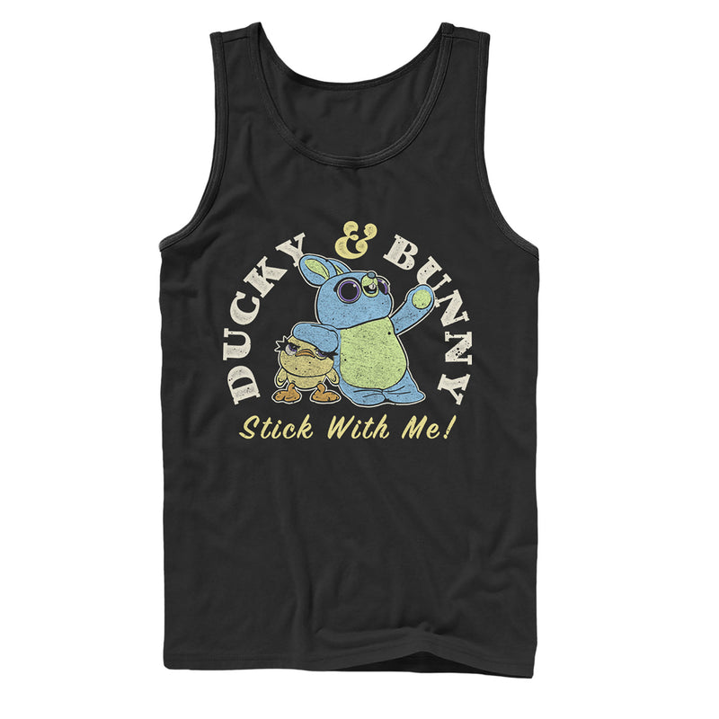 Men's Toy Story Ducky & Bunny Stick With It Motto Tank Top