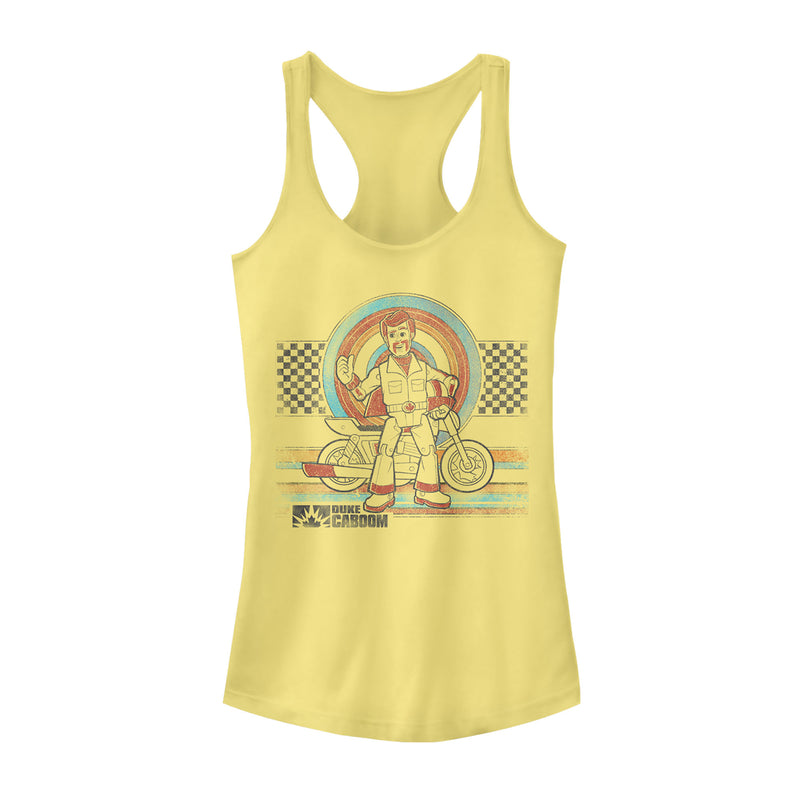 Junior's Toy Story Caboom Retro Racerback Tank Top