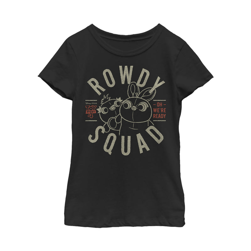 Girl's Toy Story Ducky & Bunny Ready Rowdy Squad T-Shirt