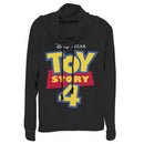 Junior's Toy Story Classic Logo Cowl Neck Sweatshirt