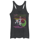 Women's Toy Story Duke Caboom Neon Race Racerback Tank Top