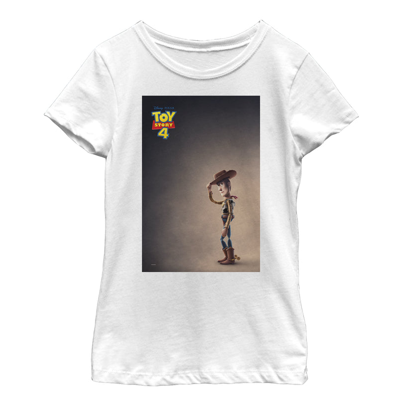 Girl's Toy Story Woody Movie Poster T-Shirt