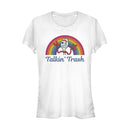 Junior's Toy Story Forky Talkin' Trash Rainbow T-Shirt