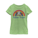 Girl's Toy Story Forky Talkin' Trash Rainbow T-Shirt