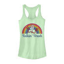 Junior's Toy Story Forky Talkin' Trash Rainbow Racerback Tank Top