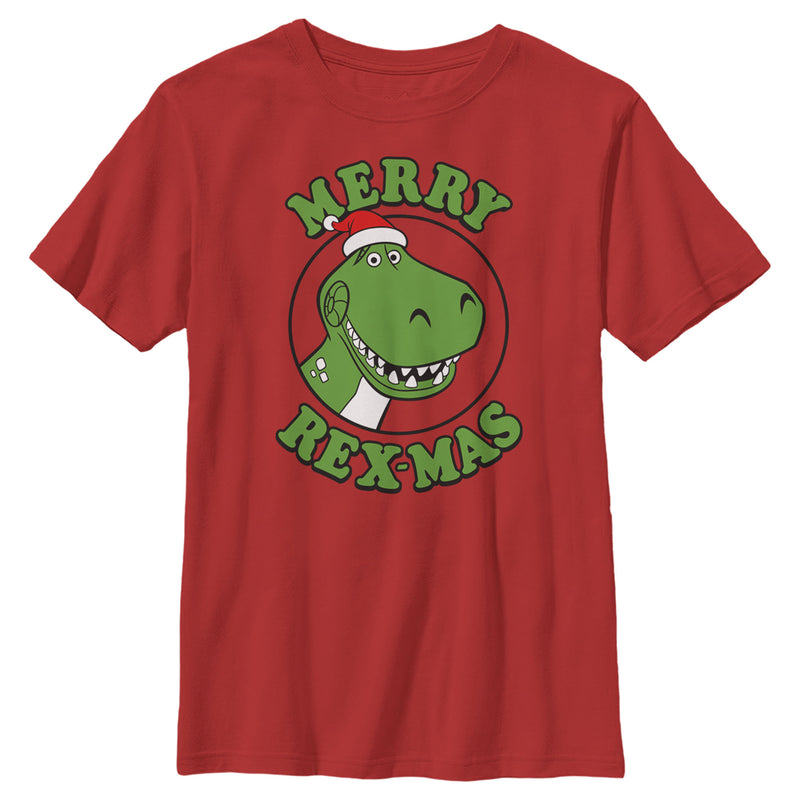 Boy's Toy Story Christmas Santa Rex T-Shirt