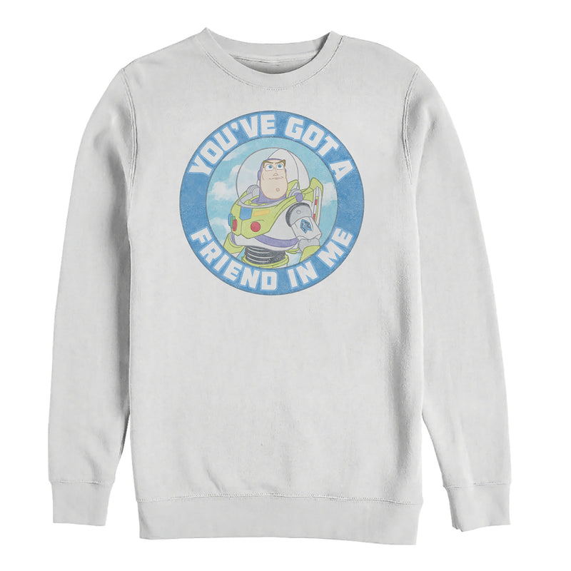 Men's Toy Story Friend in Me Buzz Circle Sweatshirt