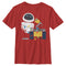 Boy's Wall-E Eve Christmas Lights T-Shirt