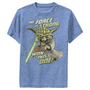 Boy's Star Wars: The Clone Wars Yoda Force Is Strong Performance Tee