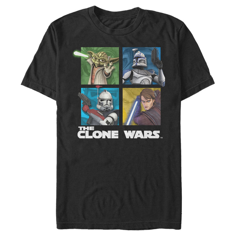 Men's Star Wars: The Clone Wars Group Shot Box Up T-Shirt