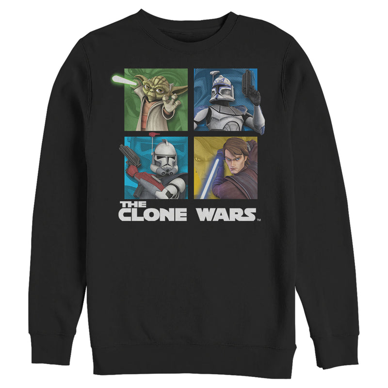 Men's Star Wars: The Clone Wars Group Shot Box Up Sweatshirt