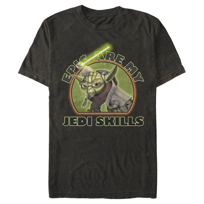 Men's Star Wars: The Clone Wars Yoda Epic Are My Jedi Skills T-Shirt