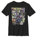 Boy's Star Wars: The Clone Wars Square Group Photos T-Shirt