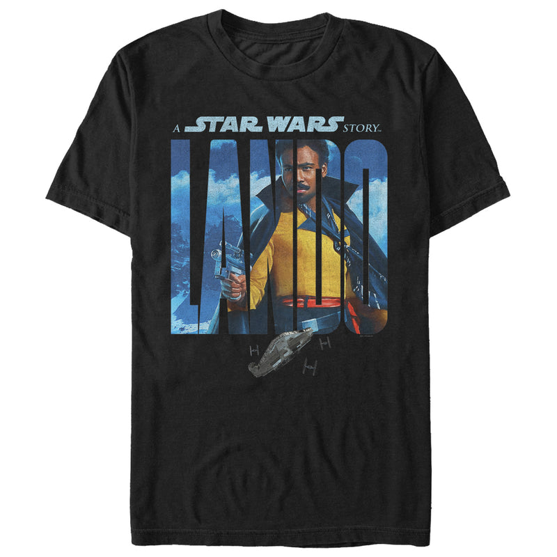 Men's Solo: A Star Wars Story Lando Name Movie Poster T-Shirt