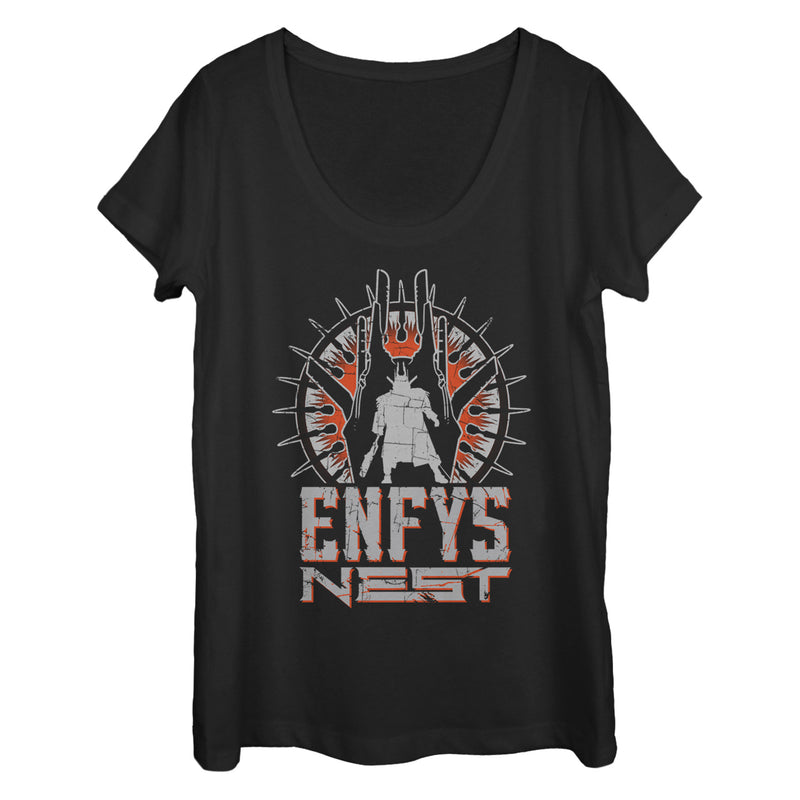 Women's Solo: A Star Wars Story Enfys Nest Silhouette Scoop Neck