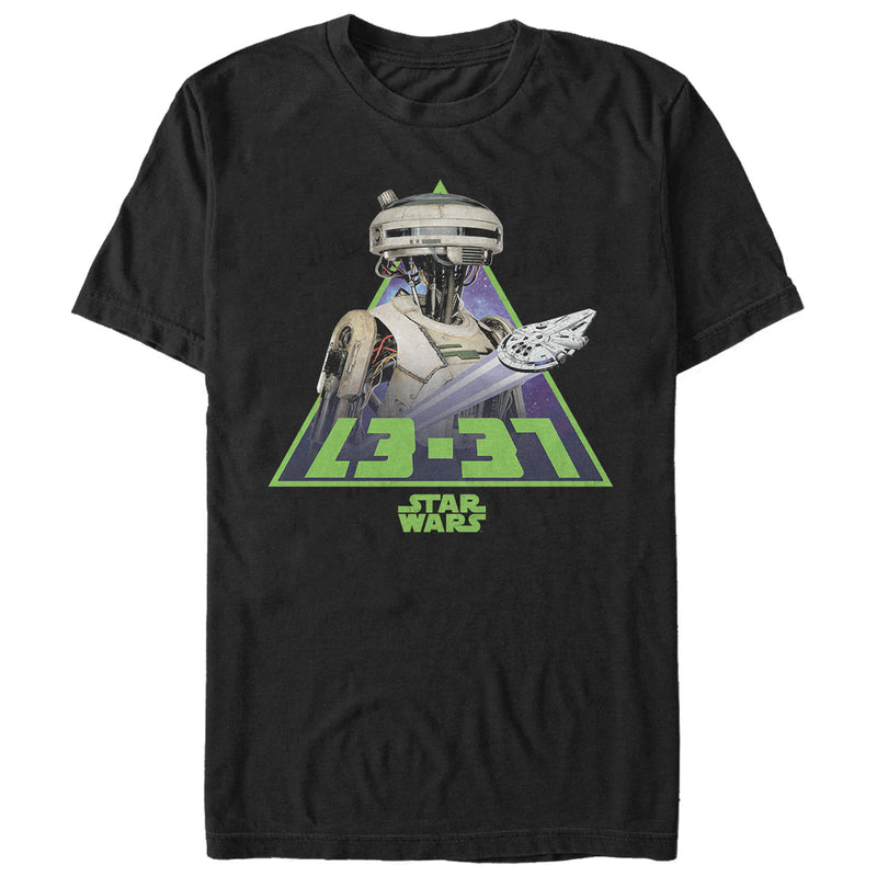 Men's Solo: A Star Wars Story L3-37 Millennium Falcon T-Shirt