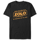 Men's Solo: A Star Wars Story New Film Logo Text T-Shirt