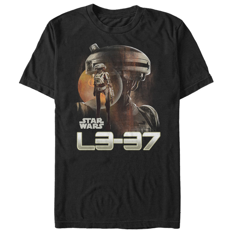 Men's Solo: A Star Wars Story Rusty L3-37 Droid T-Shirt
