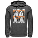 Men's Star Wars The Last Jedi Halloween Porg Boo With You Pull Over Hoodie