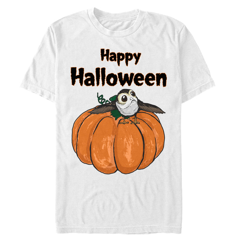 Men's Star Wars The Last Jedi Happy Halloween Porg T-Shirt