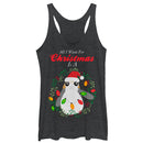 Women's Star Wars The Last Jedi All I Want for Christmas is a Porg Racerback Tank Top