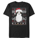 Men's Star Wars The Last Jedi Ugly Christmas Porg T-Shirt
