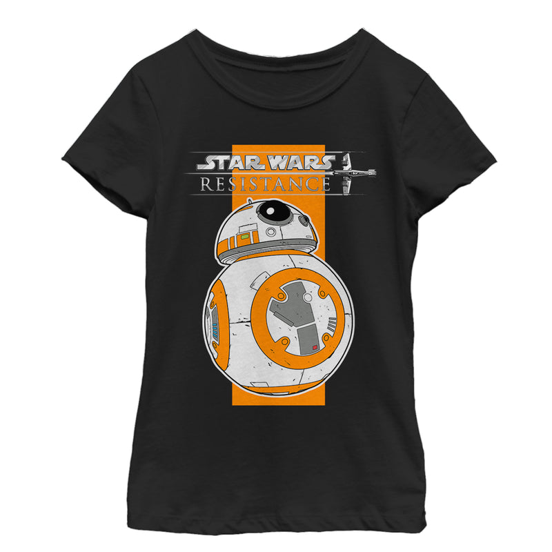 Girl's Star Wars Resistance BB-8 Logo T-Shirt