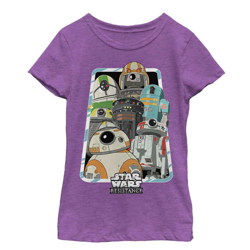 Girl's Star Wars Resistance Droid Frame T-Shirt