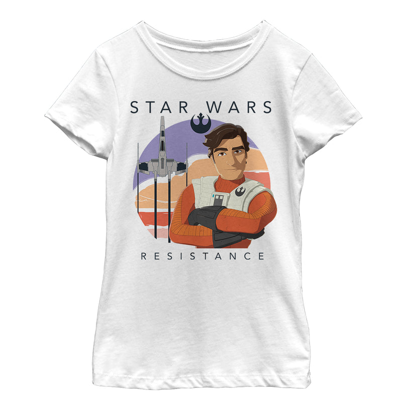Girl's Star Wars Resistance Poe Launch T-Shirt