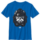 Boy's Star Wars Resistance Grungy Stormtrooper Helmet T-Shirt