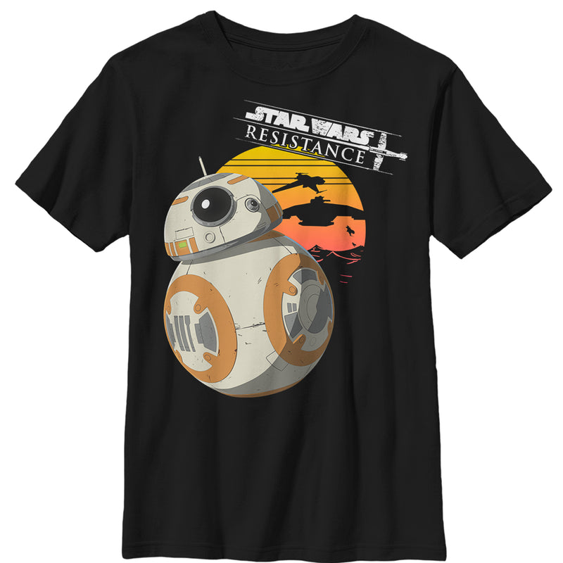 Boy's Star Wars Resistance BB-8 Sunset T-Shirt