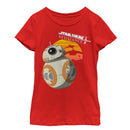 Girl's Star Wars Resistance BB-8 Sunset T-Shirt