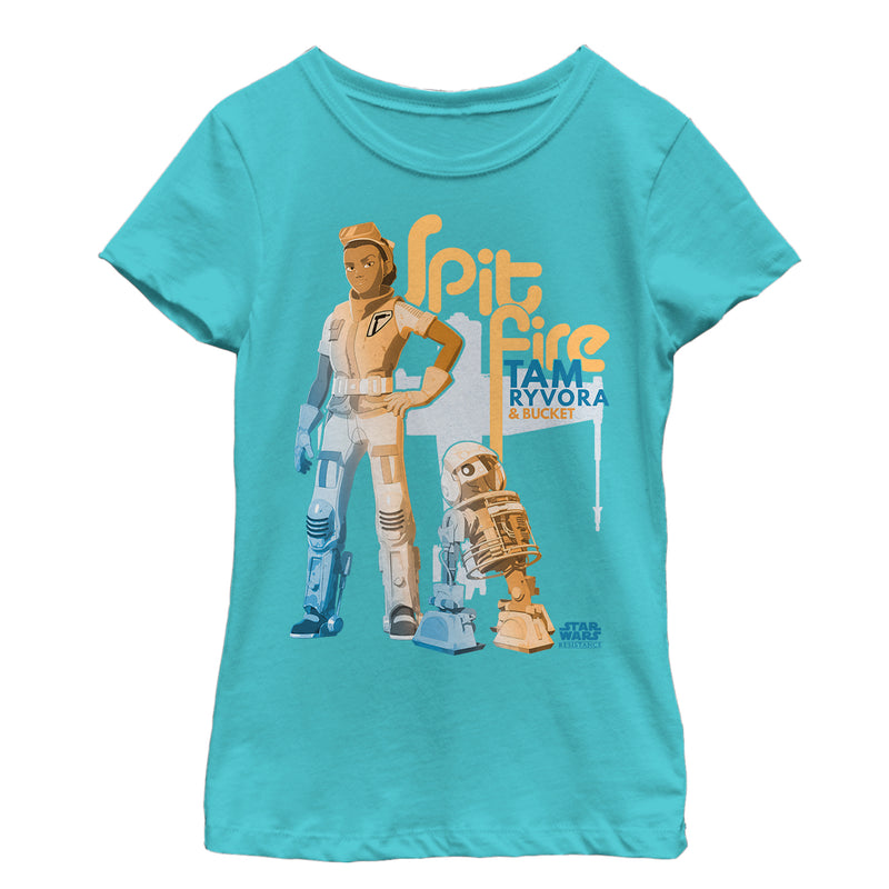Girl's Star Wars Resistance Tam & Bucket T-Shirt