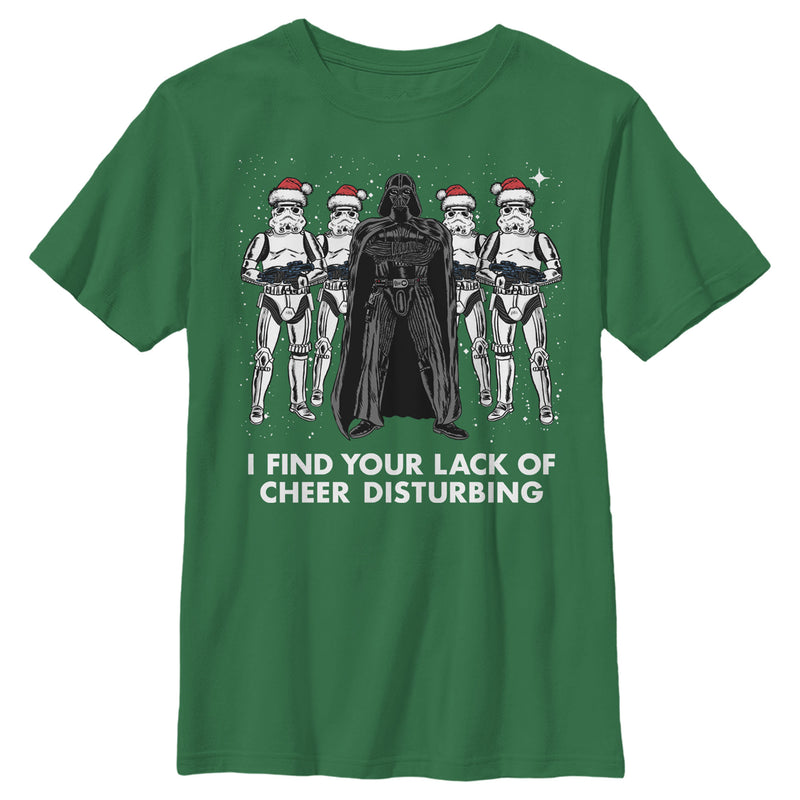 Boy's Star Wars Vader Lack of Cheer Disturbing T-Shirt