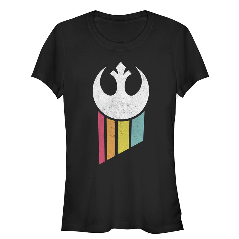 Junior's Star Wars Rebel Rainbow Emblem T-Shirt