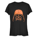 Junior's Star Wars Halloween Vader Helmet Spray-Paint T-Shirt