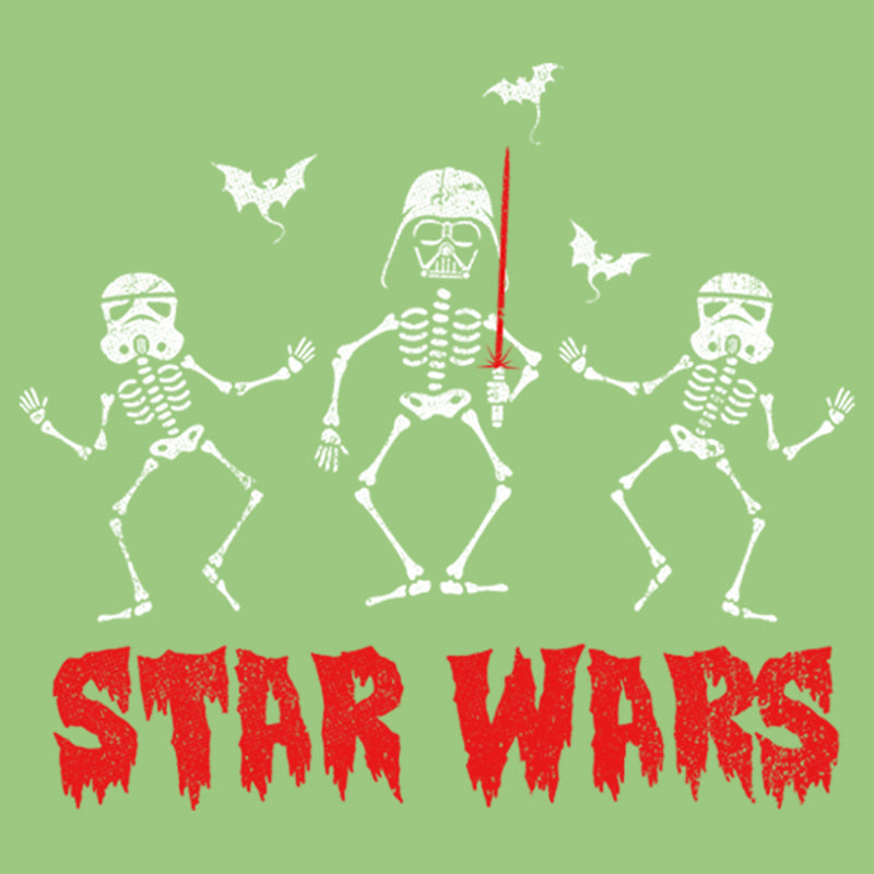 Girl's Star Wars Halloween Vader Skeletons T-Shirt